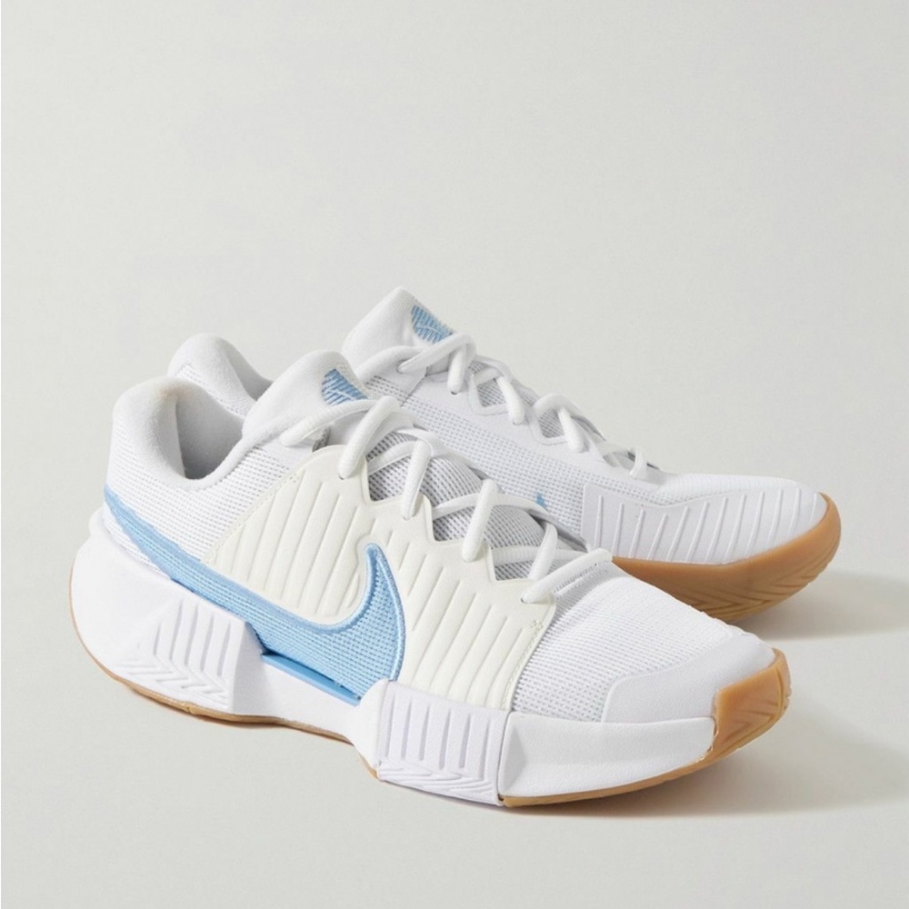 Nike Tennis GP Challenge Pro Rubber-Trimmed Faux Suede and Mesh Sneakers White